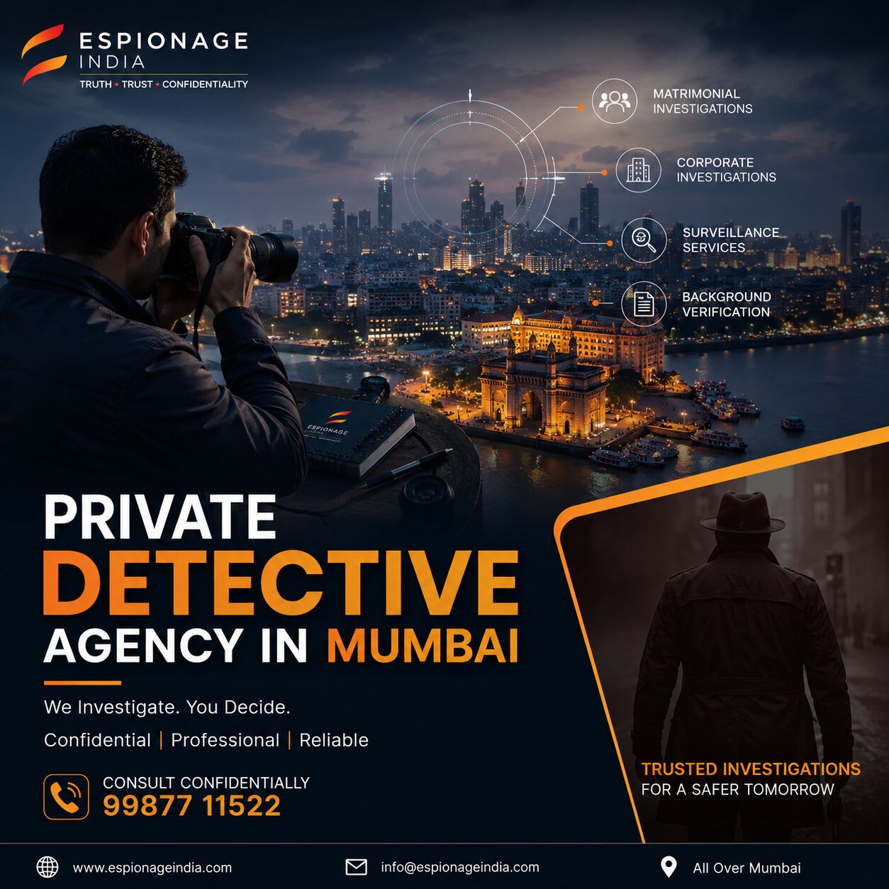Mumbai, Legal, Private Detective Agency In Mumbai &ndash; Espionage India
