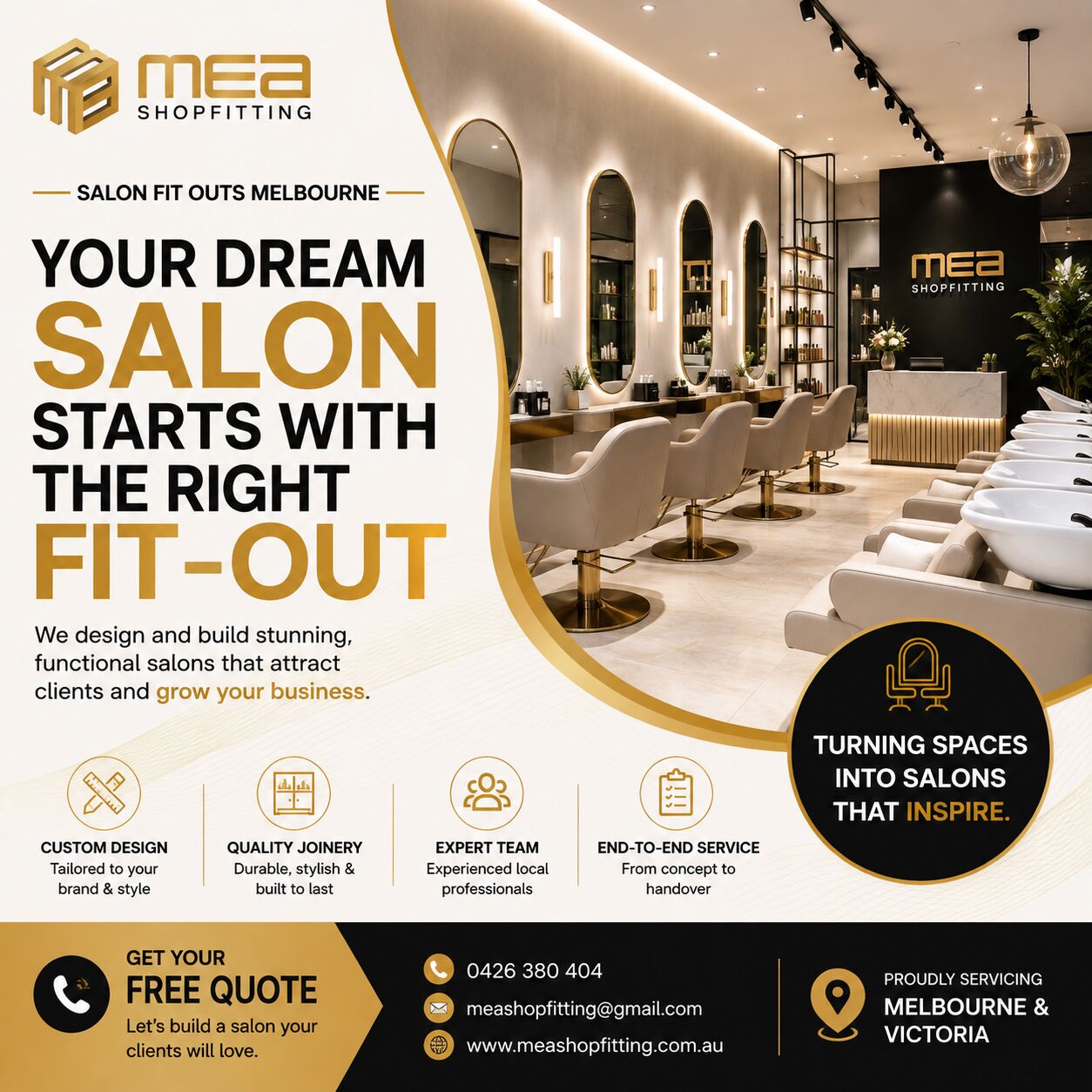 Melbourne, Construction, Salon Fit Out Melbourne | Hair & Beauty Salon Shopfitting