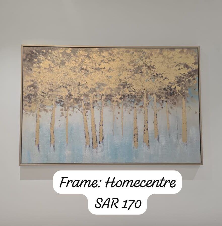 Sulaymania, Household Items, SAR 170,  Home Centre Framed Tree Wall Art – Excellent Condition | لوحة أشجار بإطار من هوم سنتر – 