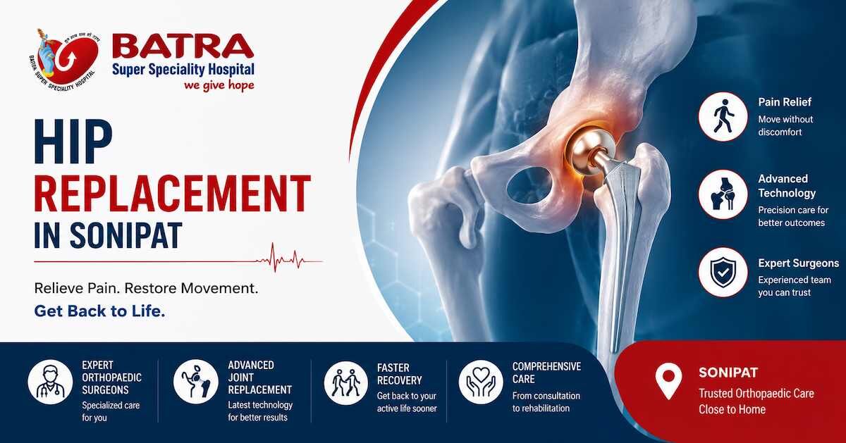 Haryana, Medical, Hip Replacement In Sonipat With Specialist Orthopaedic Care