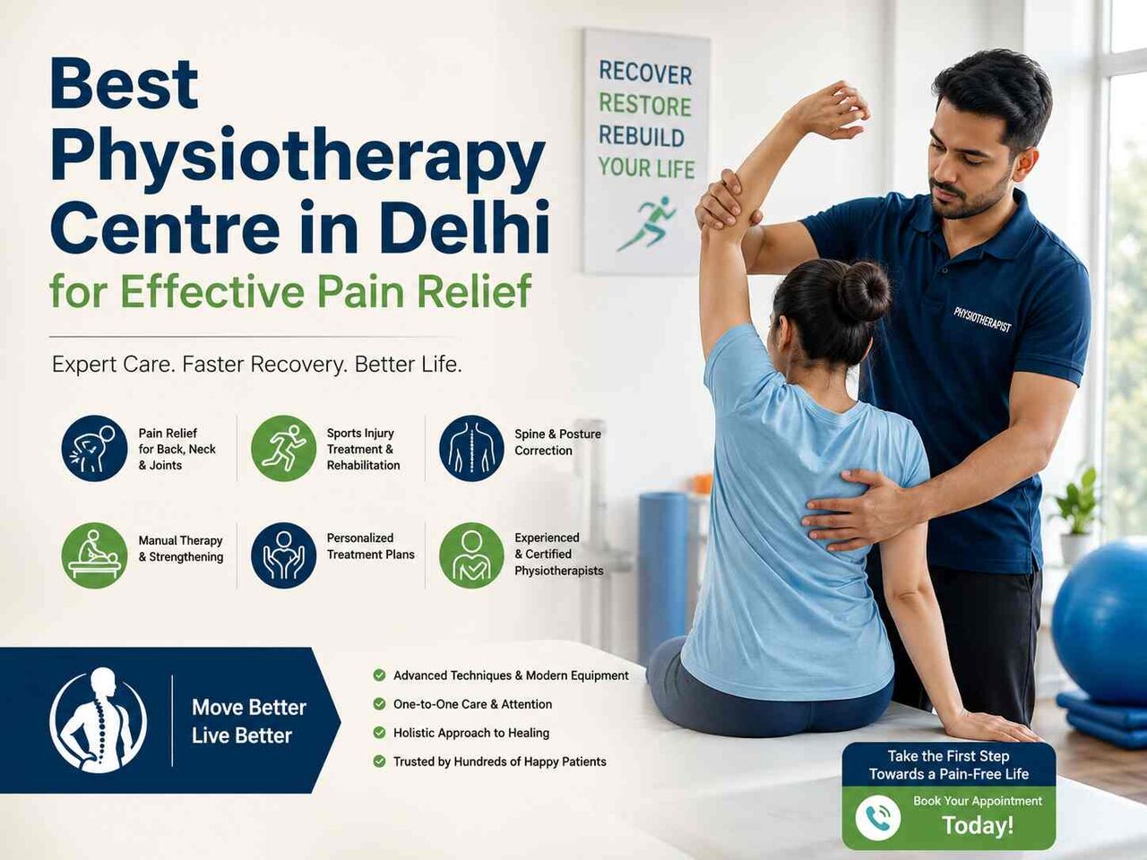 New Delhi, Legal, Best Physiotherapy Centre In Delhi For Effective Pain Relief