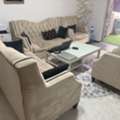 SAR 650,  URGENT SALE – 8-Seater Sofa + IKEA Center Table 🔥