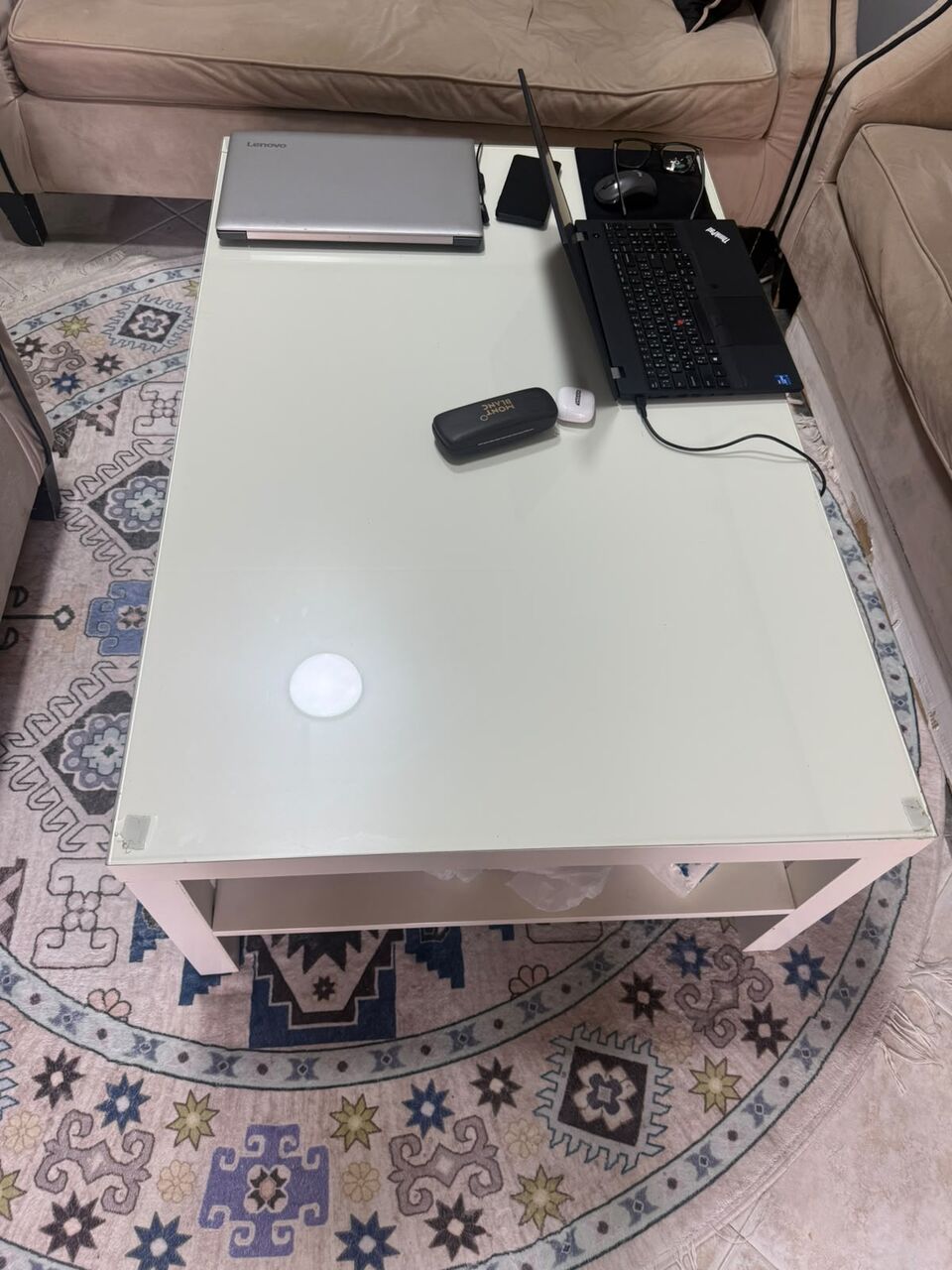 Dammam, Furniture, SAR 650,  URGENT SALE – 8-Seater Sofa + IKEA Center Table 🔥