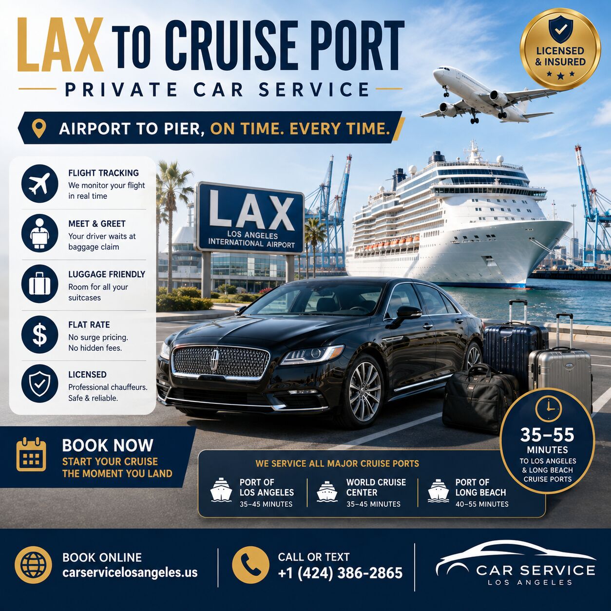New York, Travel, Car Service LAX To Cruise Port | Fixed Rates And Timely Pickup