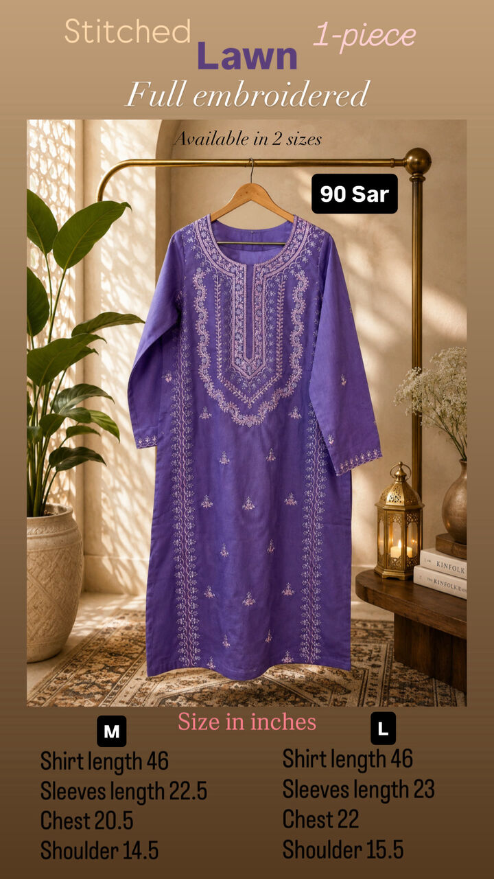 Jubail, Clothing & Accessories, SAR 90,  Summer Stitched Printed And Embroidered 3 Pc, 2 Pc And Shirts