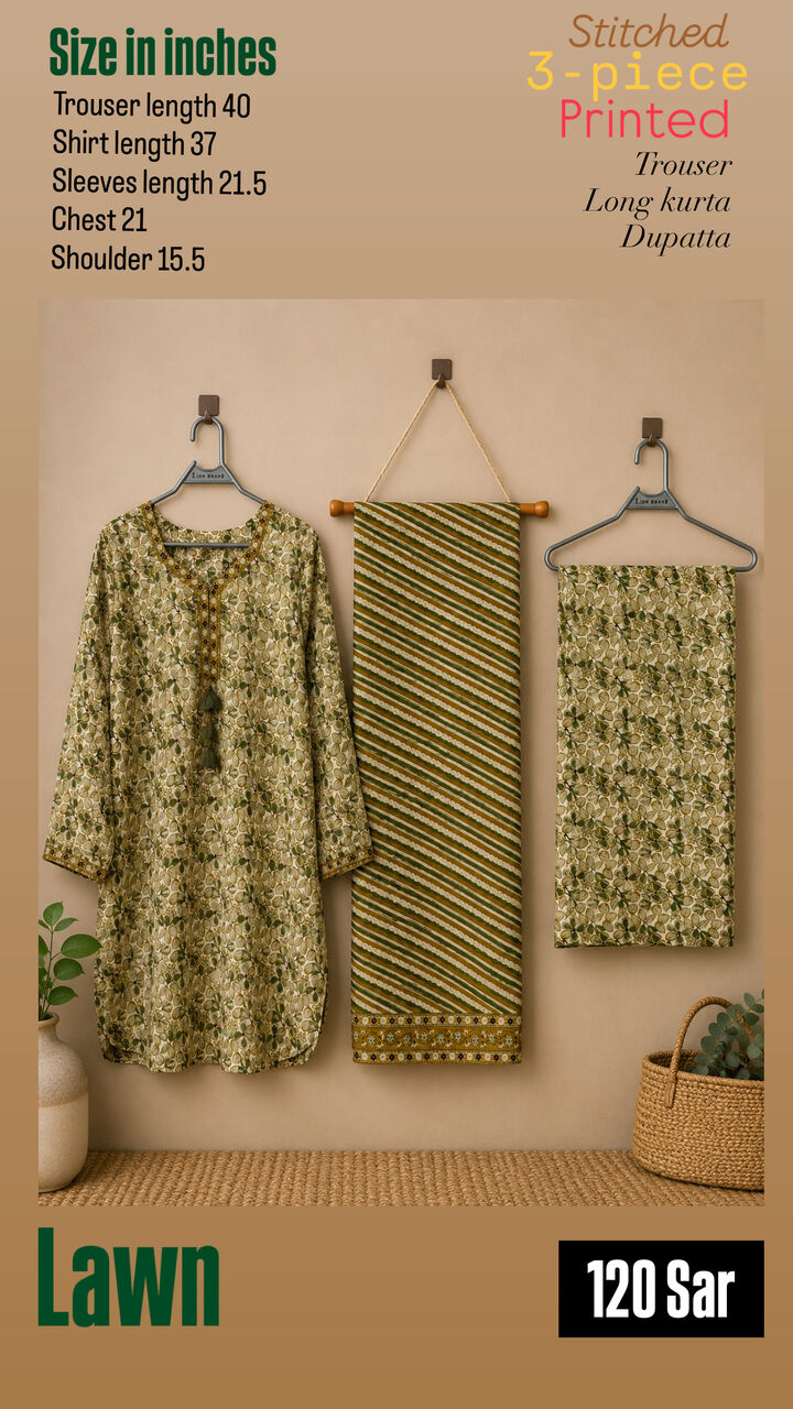 Jubail, Clothing & Accessories, SAR 90,  Summer Stitched Printed And Embroidered 3 Pc, 2 Pc And Shirts