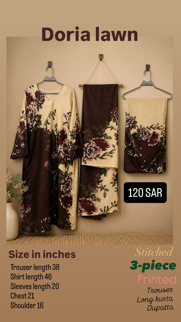 Jubail, Clothing & Accessories, SAR 90,  Summer Stitched Printed And Embroidered 3 Pc, 2 Pc And Shirts