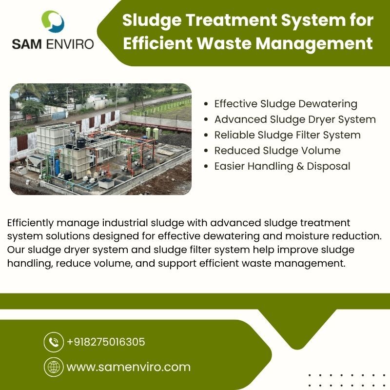 Mumbai, Industrial Machinery, Sludge Treatment System For Efficient Waste Management