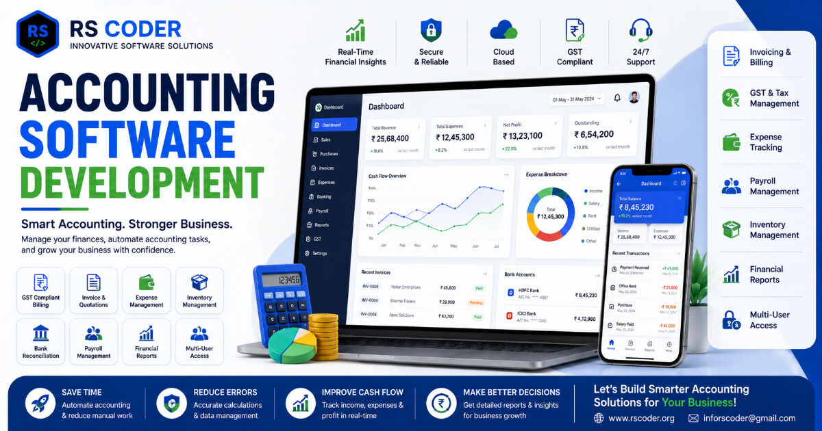 New Delhi, Web Design & Development, AI-Powered Accounting Software Development Company