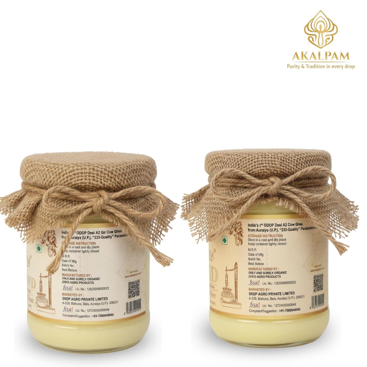 Lucknow, Food, Akalpam - Buy A2 Cow Ghee Online