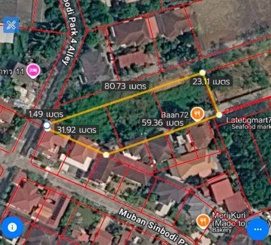 Bangkok, Villas, THB 50000,  438 Sq. Feet,  Empty Land For Rent, Soi Pracha Uthit 72, Soi Ruamjai, Size 438 Sq M, Width 80 Meters,