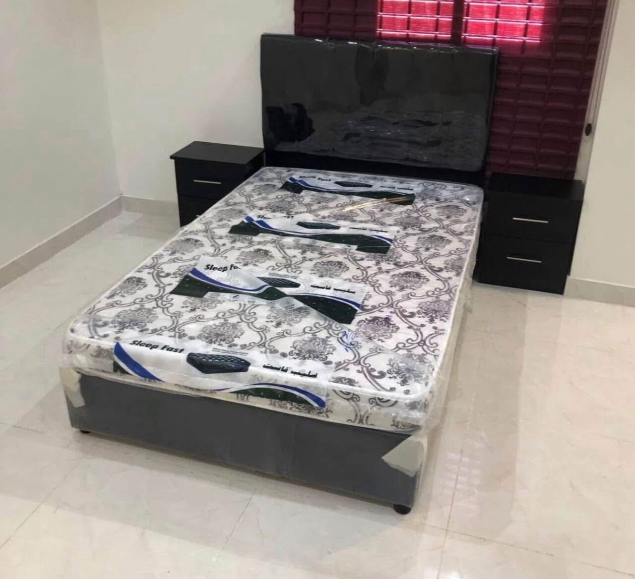 Jeddah, Furniture, SAR 1,  New Medium Size Bed Frame And Mattress Available