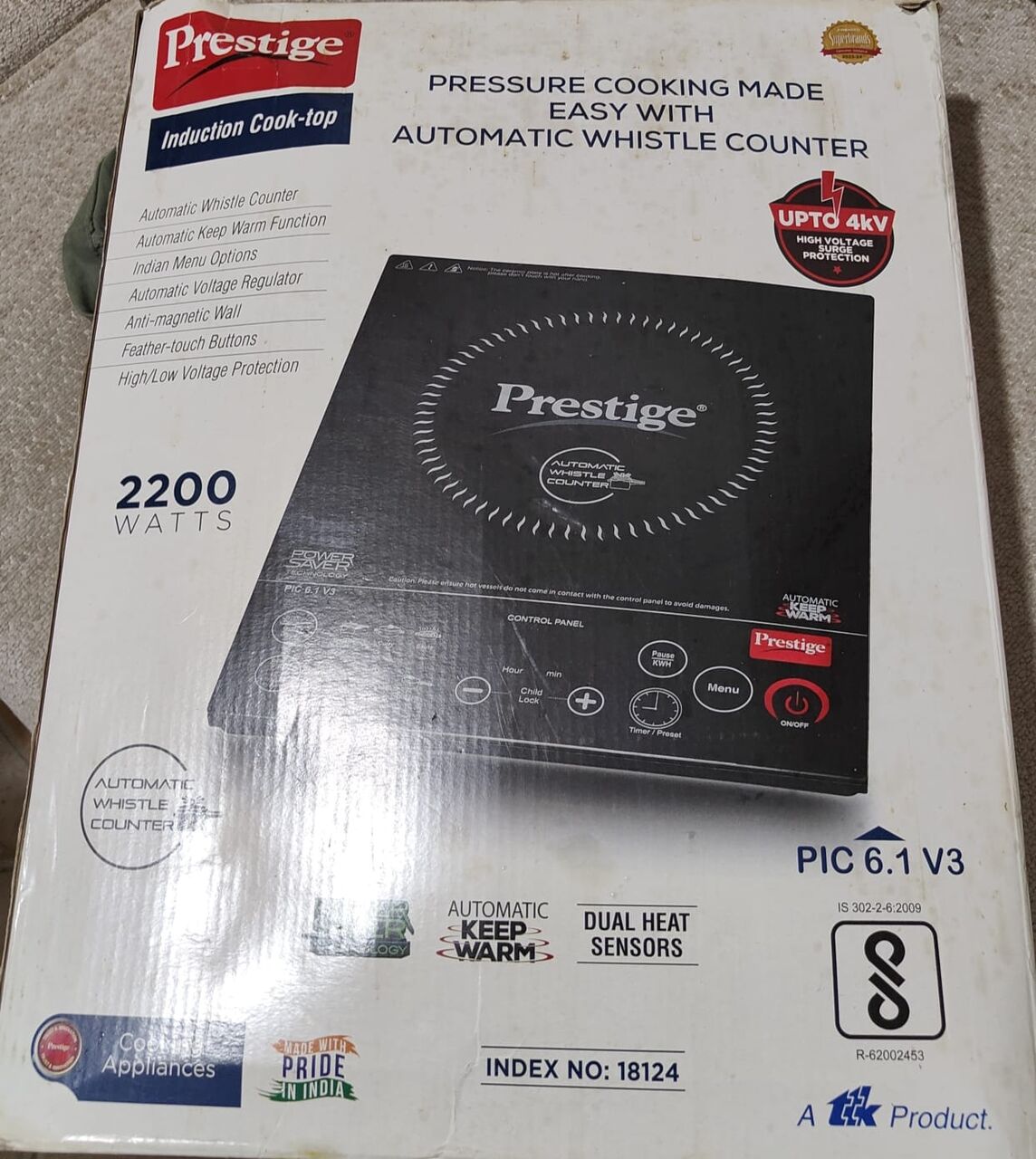 Khobar, Electronics, SAR 300,  New Prestige 2200W Induction Electric Stove &ndash; For Sale