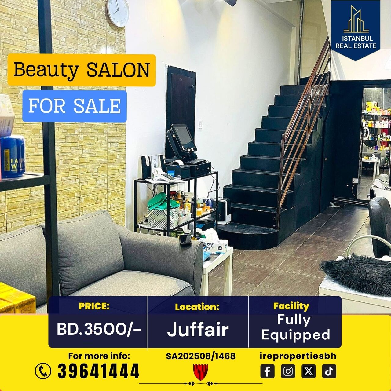 Juffair, Shops, BHD 3500,  55 Sq. Meter,  Fully Equipped Ladies