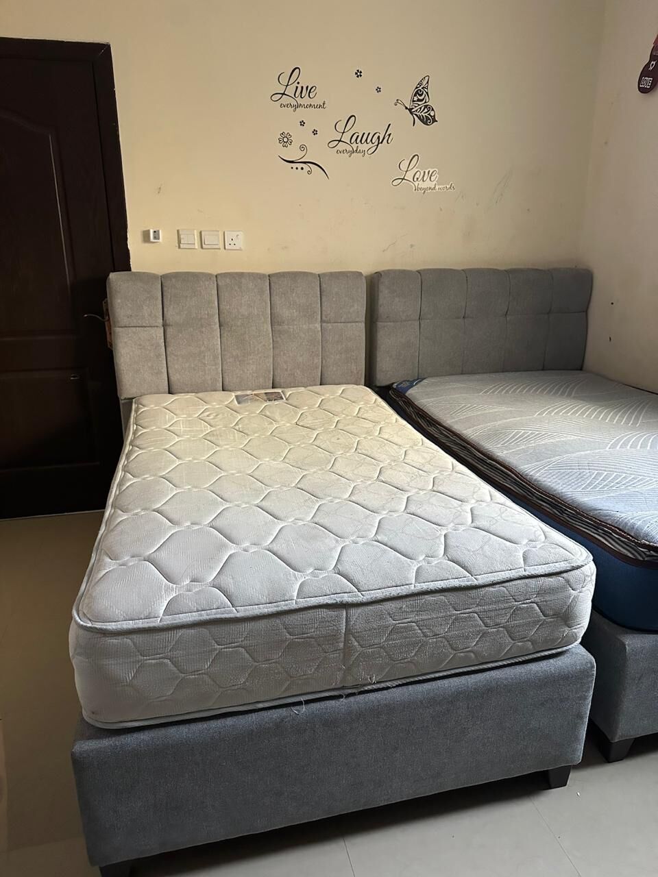 Khobar, Household Items, SAR 1000,  Bed 2 Single Bed With Mattress New And Excellence Condition