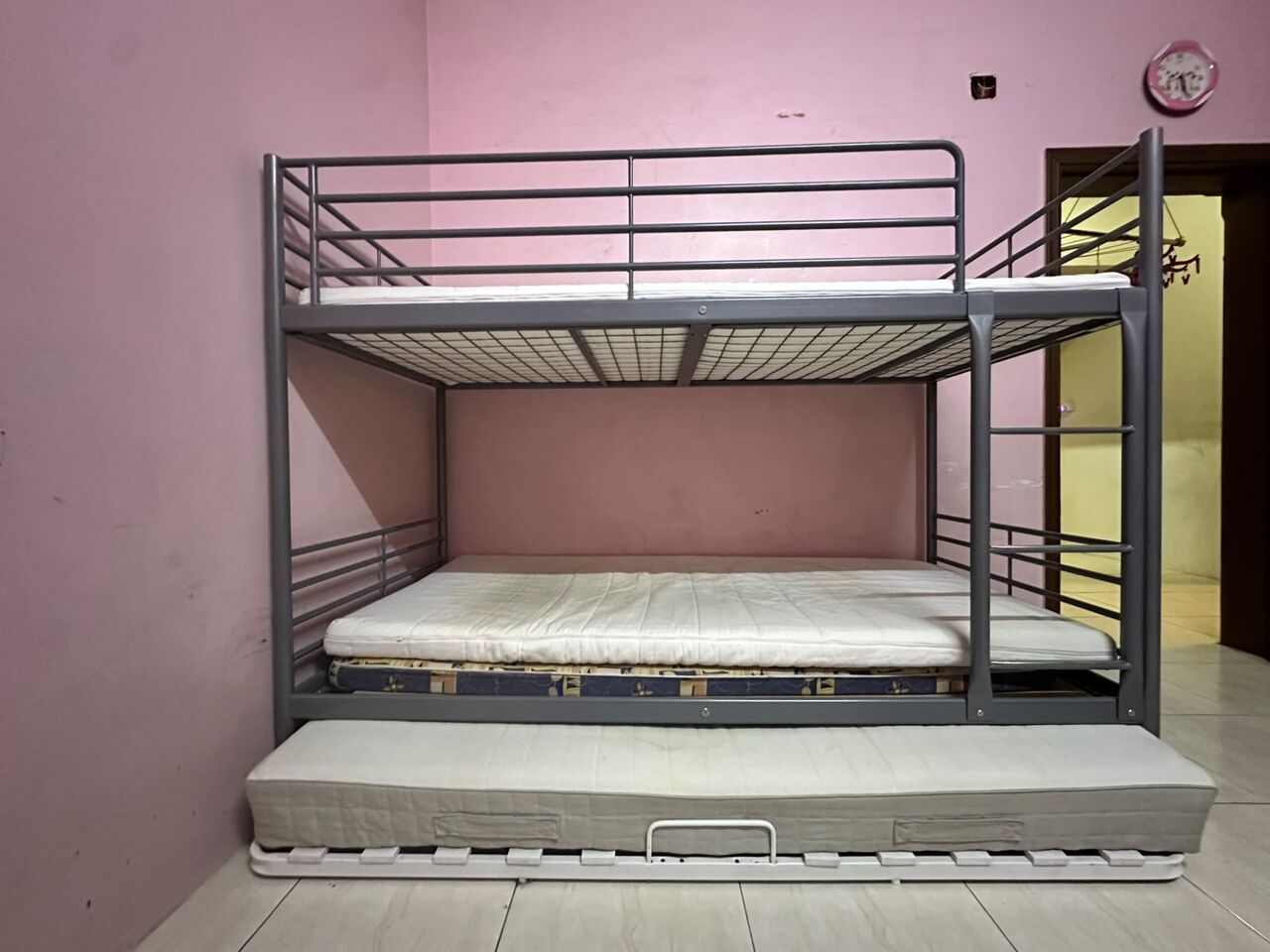 Al Rawdah, Furniture, SAR 1400,  IKEA Triple Bunk Bed + 3 IKEA Mattresses + 1 Extra Mattress