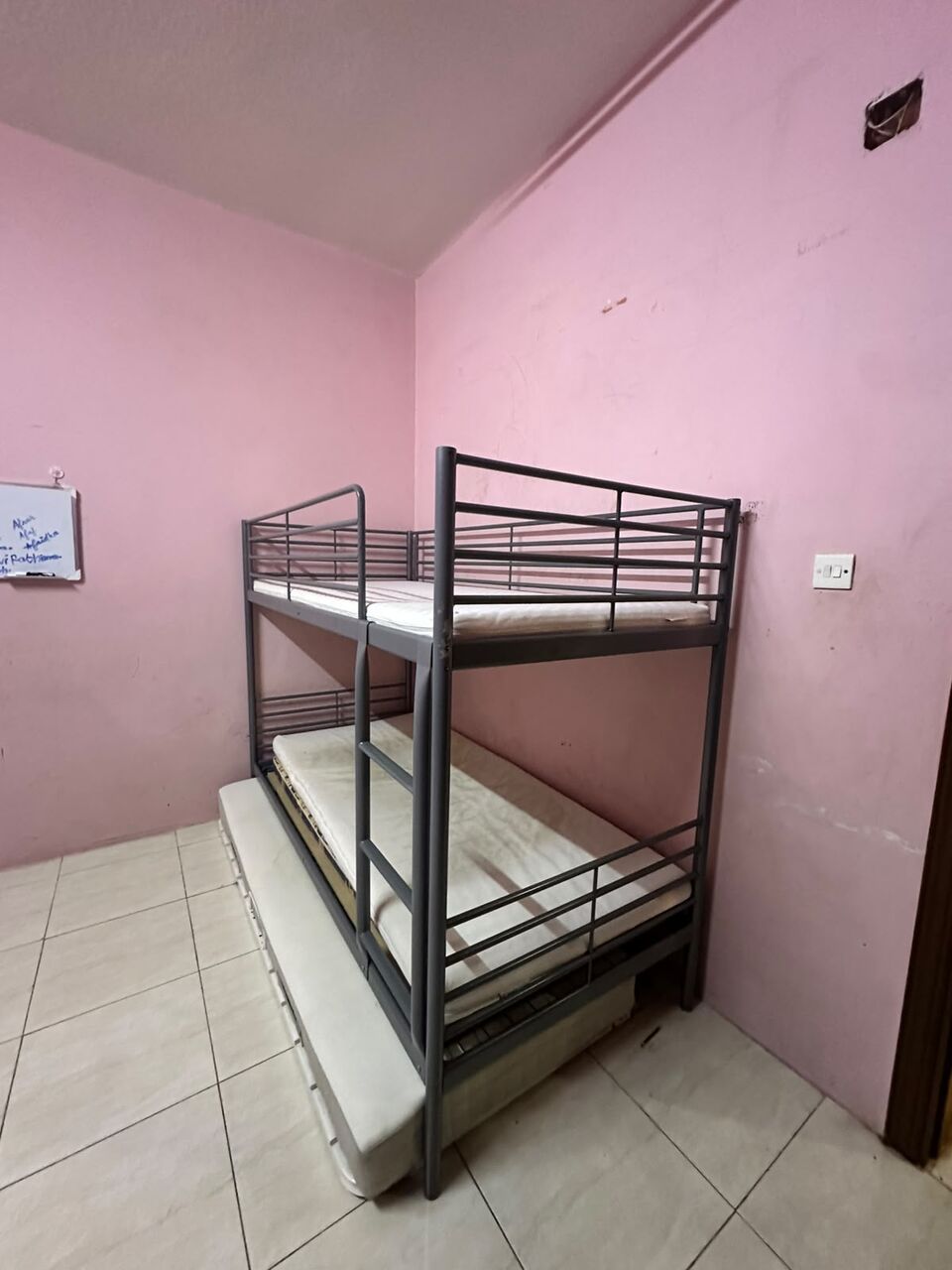 Al Rawdah, Furniture, SAR 1400,  IKEA Triple Bunk Bed + 3 IKEA Mattresses + 1 Extra Mattress