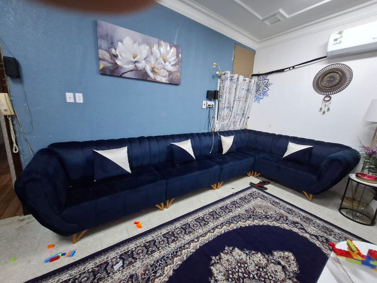 Dammam, Furniture, SAR 900,  8-Seater Used Sofa Set For Sale &ndash; SAR 900-Dammam