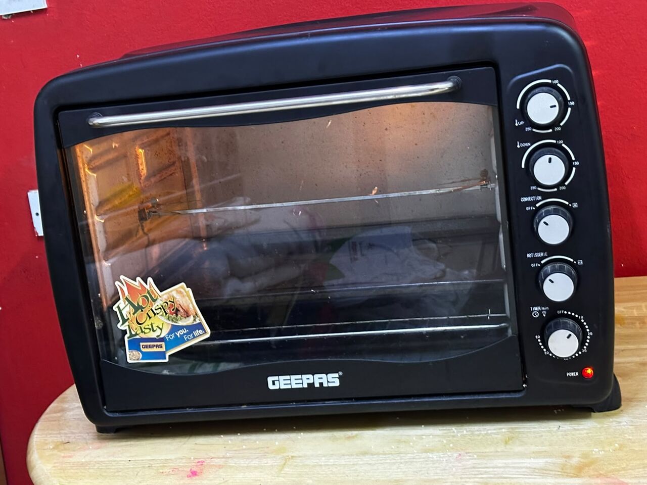 Al Rawdah, Appliances, SAR 220,  Geepas 75L Large Electric Oven (Grill + Convection + Rotisserie)