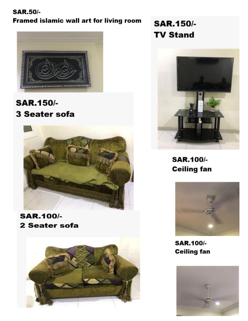 Al Aziziyah, Household Items, SAR 6265,  HOUSEHOLD ITEMS FOR SALE AT A REASONABLE PRICE