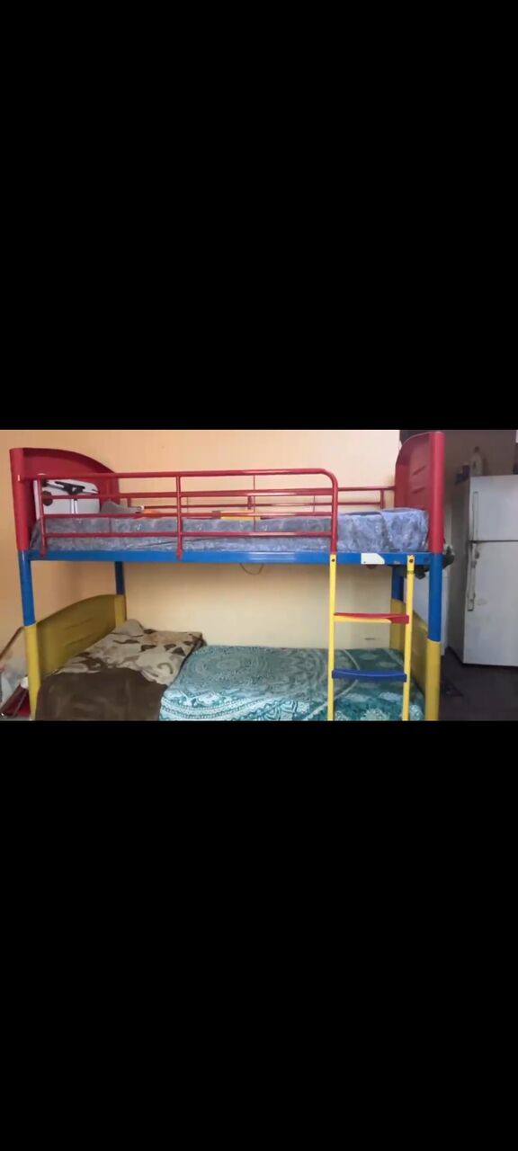 Jubail, Furniture, SAR 600,  For Sale &ndash; Colorful Kids Bunk Bed Frame