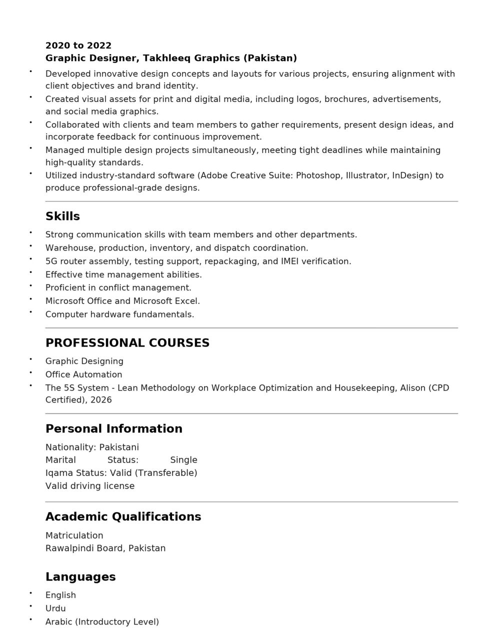 Riyadh, Logistics, Logistics. Computer Operator. Deta Entry