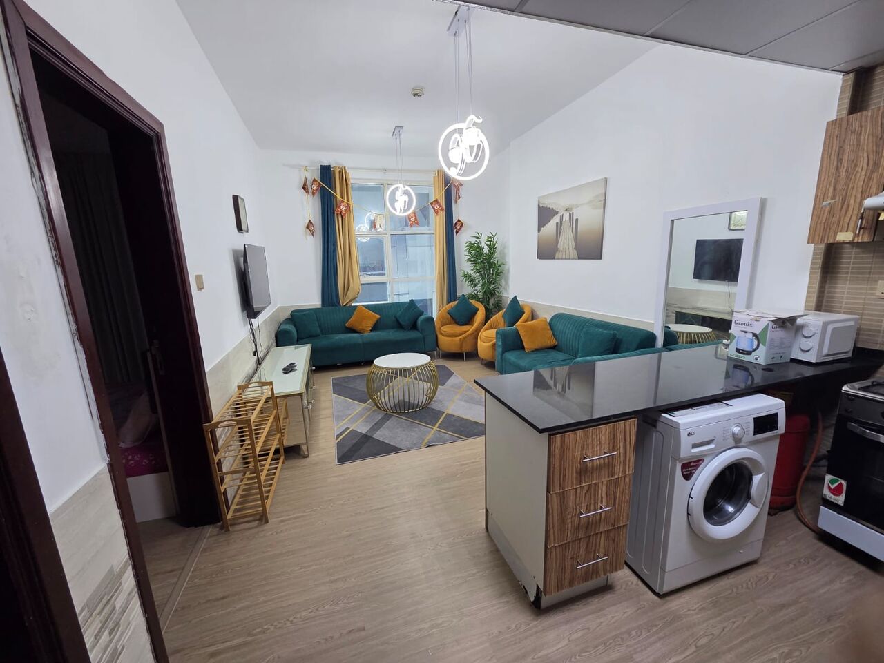 Ajman, Apartments, Flats, Houses & Villas, AED 3700/month,  1 BR,  Fully Furnished 1-Bedroom Apartment For Weekly & Monthly Rent | City Towers, Al Nuaimiya,