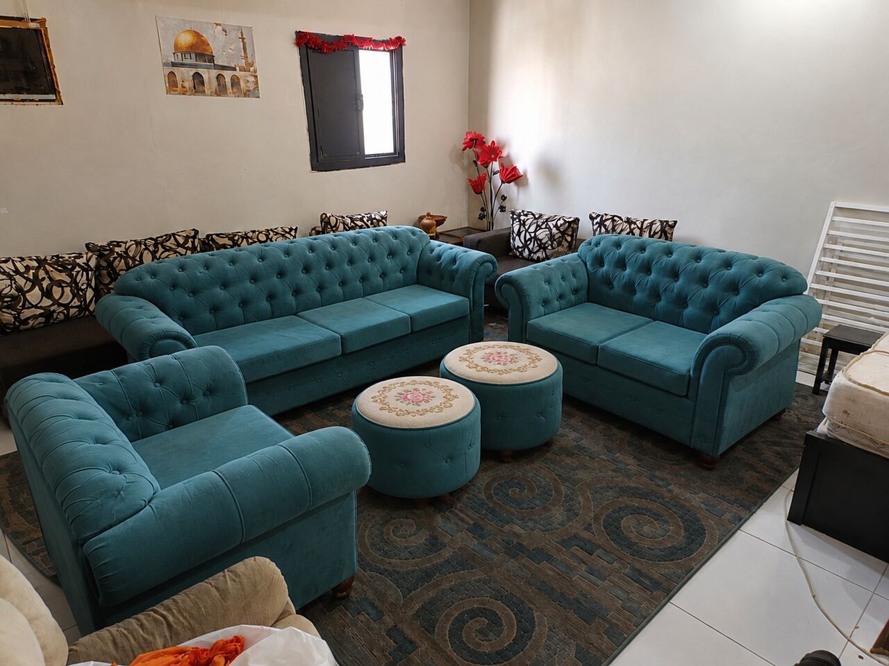 Riyadh, Furniture, SAR 260,  7 Seayer Aofa With 2 Table