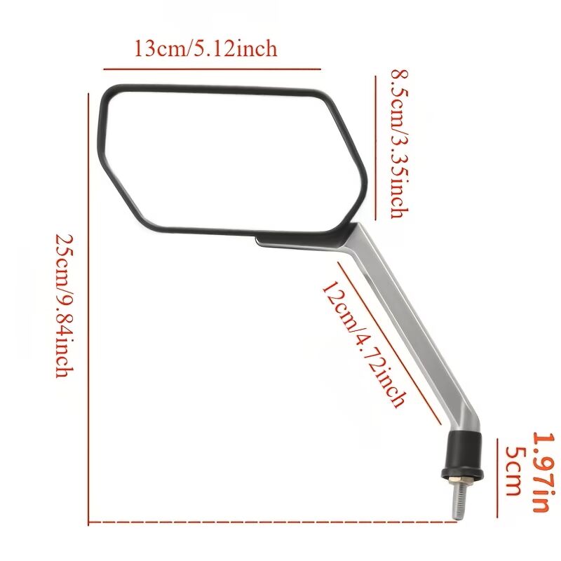 Al Manar, Motorcycles, SAR 80,  Heavy-Duty Convex Wide-View Motorcycle Mirrors