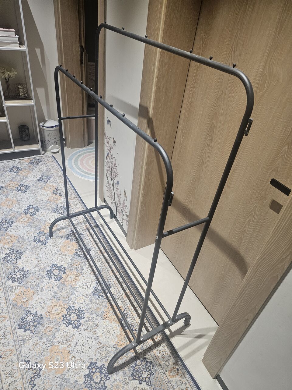 Riyadh, Furniture, SAR 60,  Clothing Rack And Ikea Shelf Unit
