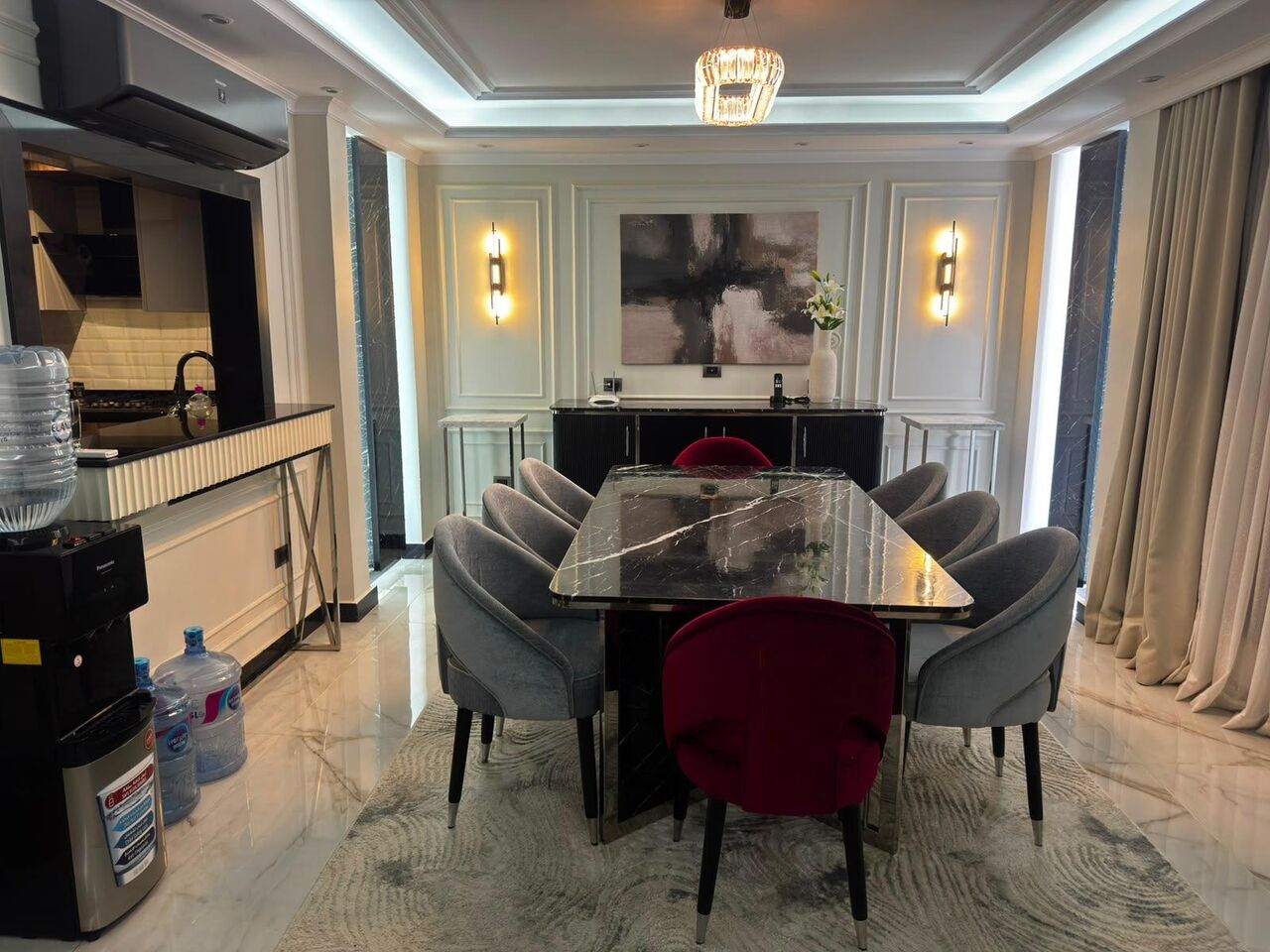 NEW Cairo, Apartments, Flats, Houses & Villas, EGP 75000/month,  Furnished,  3 BR,  177 Sq. Meter,  Azad Compound, Next To The American University (AUC)