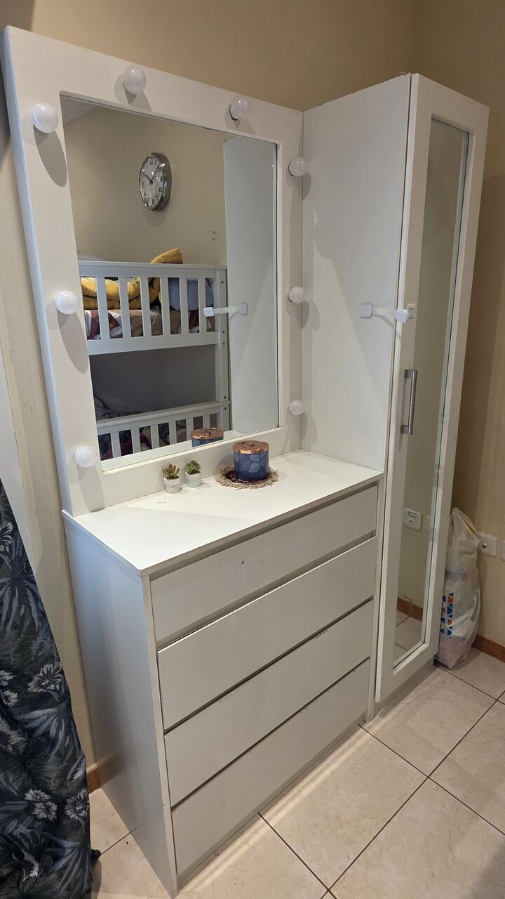 Al Rehab, Household Items, SAR 450,  Dressing Table With Lights 4 & Storage Shelves