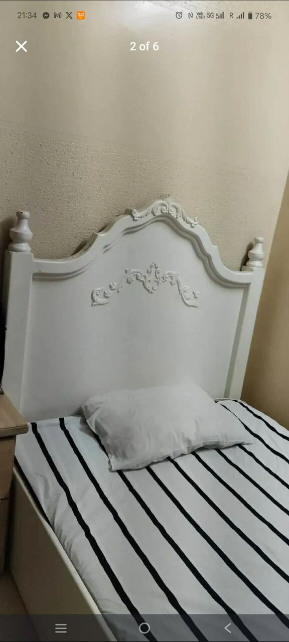 Riyadh, Furniture, SAR 800,  Bed 1/2 Space, Washing Machine, Water Heater, Double Mattress, Iron Cot