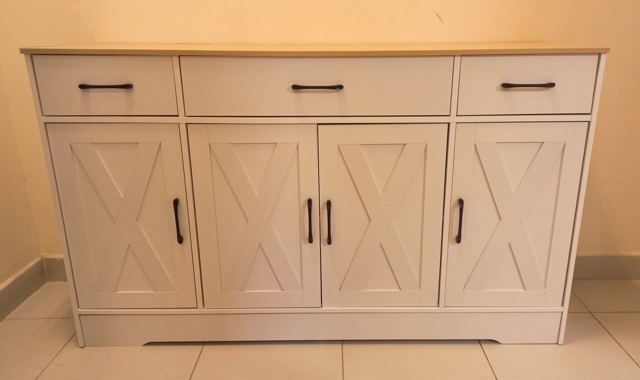 Jubail, Furniture, SAR 550,  Buffet Cabinet/console Table With Drawers For Sale