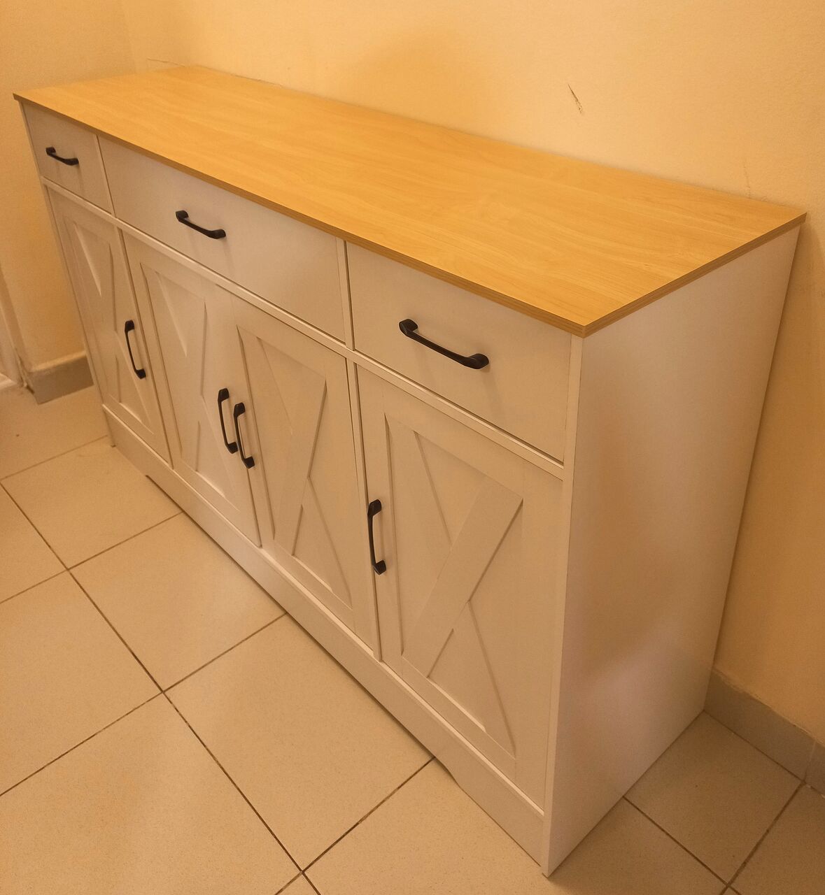 Jubail, Furniture, SAR 550,  Buffet Cabinet/console Table With Drawers For Sale