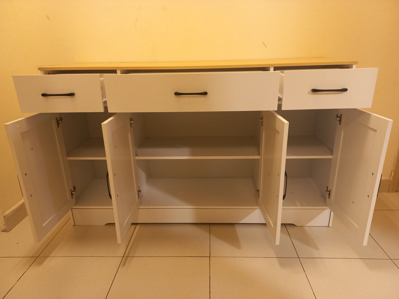 Jubail, Furniture, SAR 550,  Buffet Cabinet/console Table With Drawers For Sale