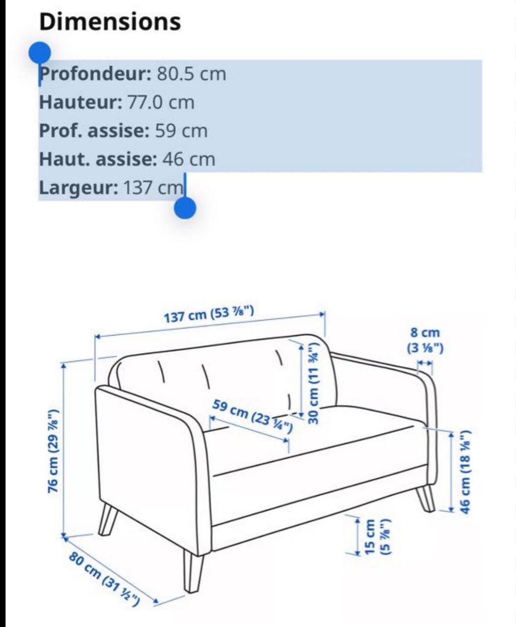 Jubail, Furniture, SAR 200,  Ikea 5-seater Sofa Set