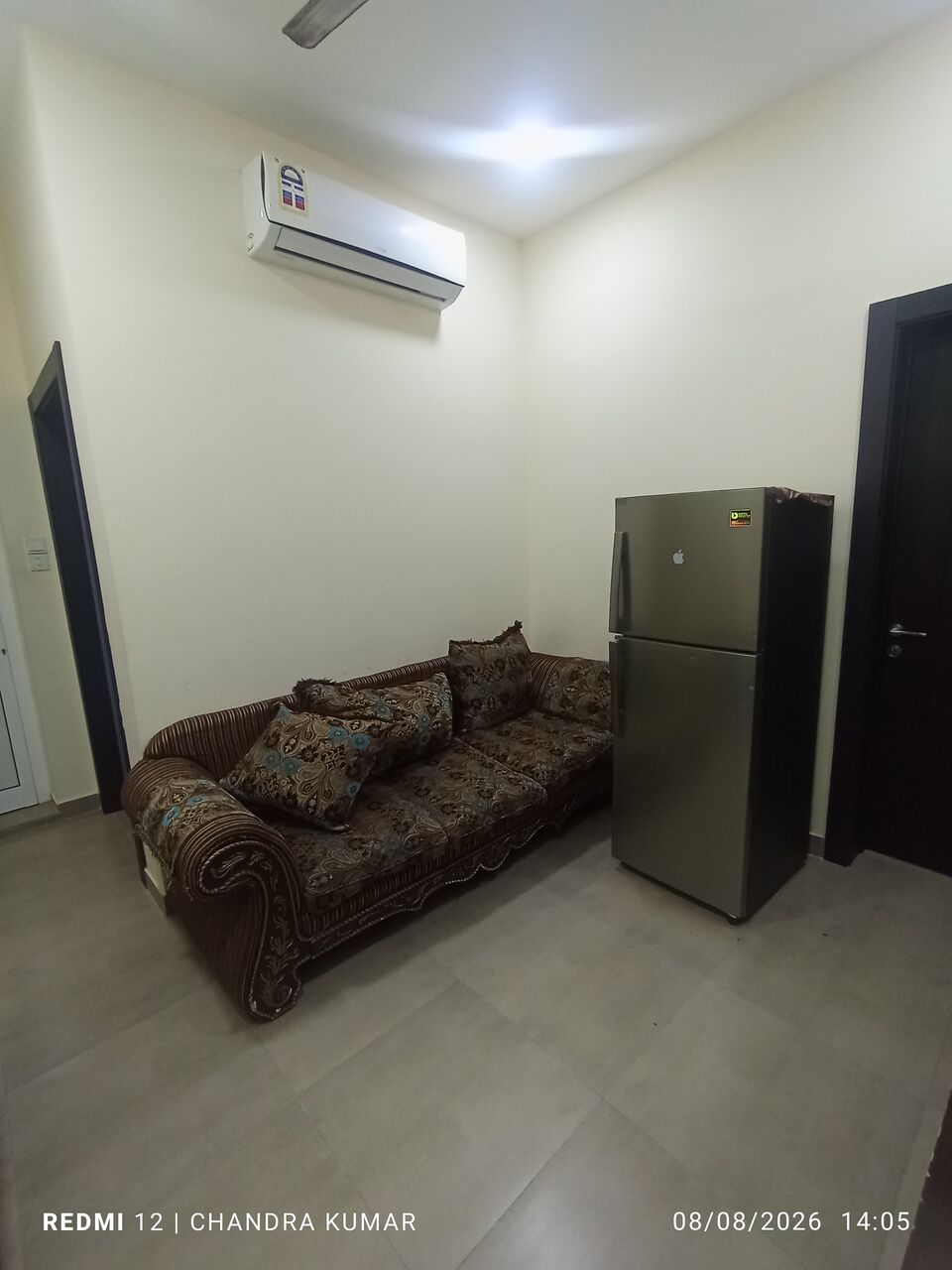 Hidd, Apartments, Flats, Houses & Villas, BHD 200/month,  Furnished,  1 BR,  1BHK Furnished Flat At New Hidd  BD 200 With Ewa Contact : 34304560