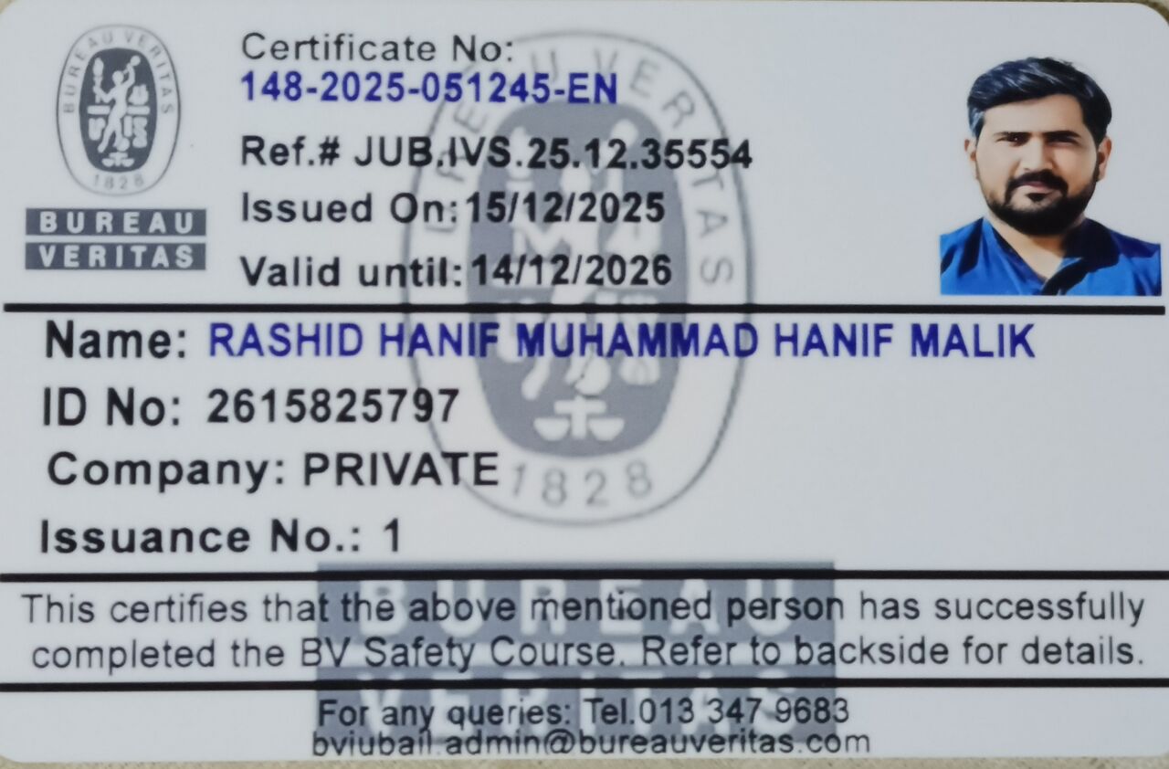 Jubail, Job Seekers, Application For The Position Of Rigger Level III