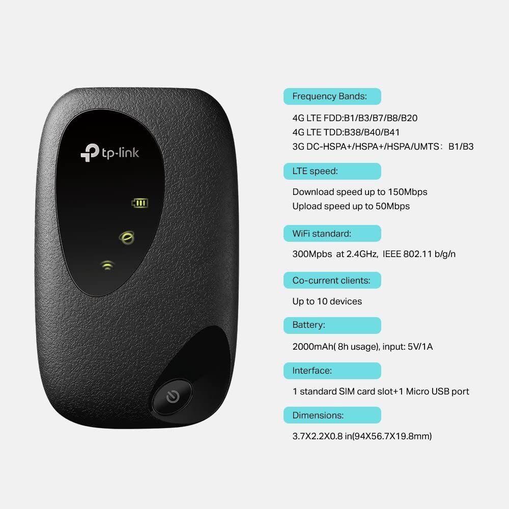 Manama, Electronics, BHD 21,  TP-Link M7200 4G LTE Mobile Wi-Fi Router