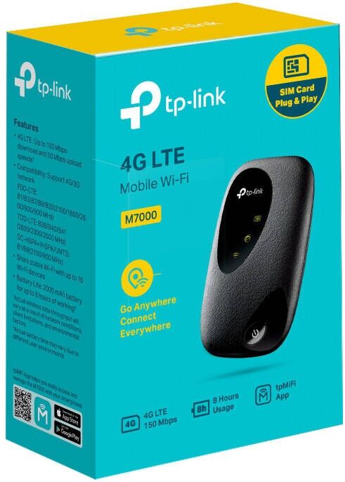 Manama, Mobile Phones, BHD 16,  TP-Link M7000 4G LTE Mobile Wi-Fi Hotspot Router
