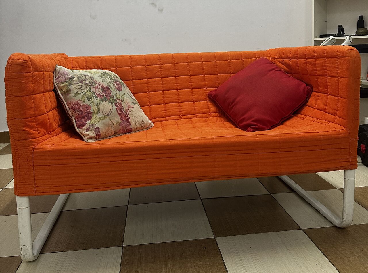 Dammam, Furniture, SAR 150,  2 Seater Fabric Sofa-chair For Sale (final Exit Sale)