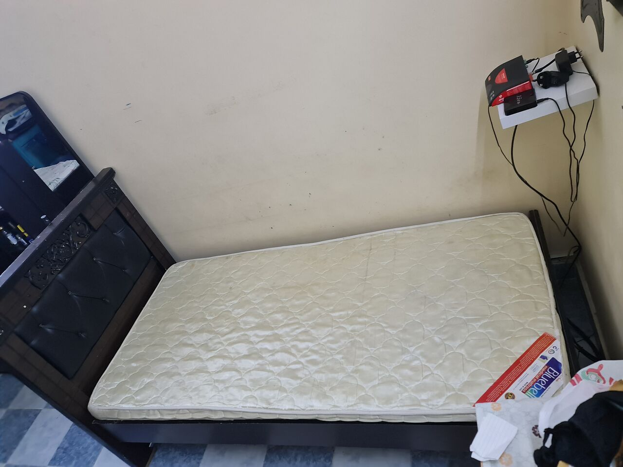 Sitra, Furniture, BHD 15,  Single Wooden Bed And Mattress For Sale