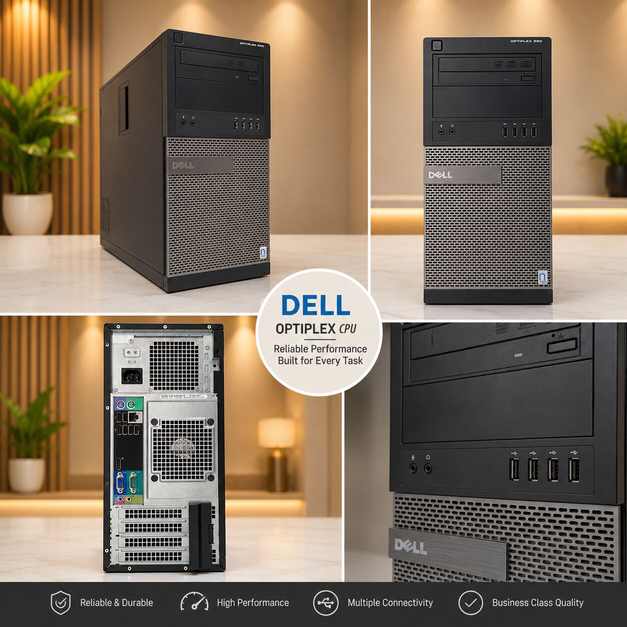 Riffa, Computers, BHD 33,  DELL OptiPlex Mini Tower Intel Core I7 CPU 4GB RAM 250GB HDD BD 33.000 Only