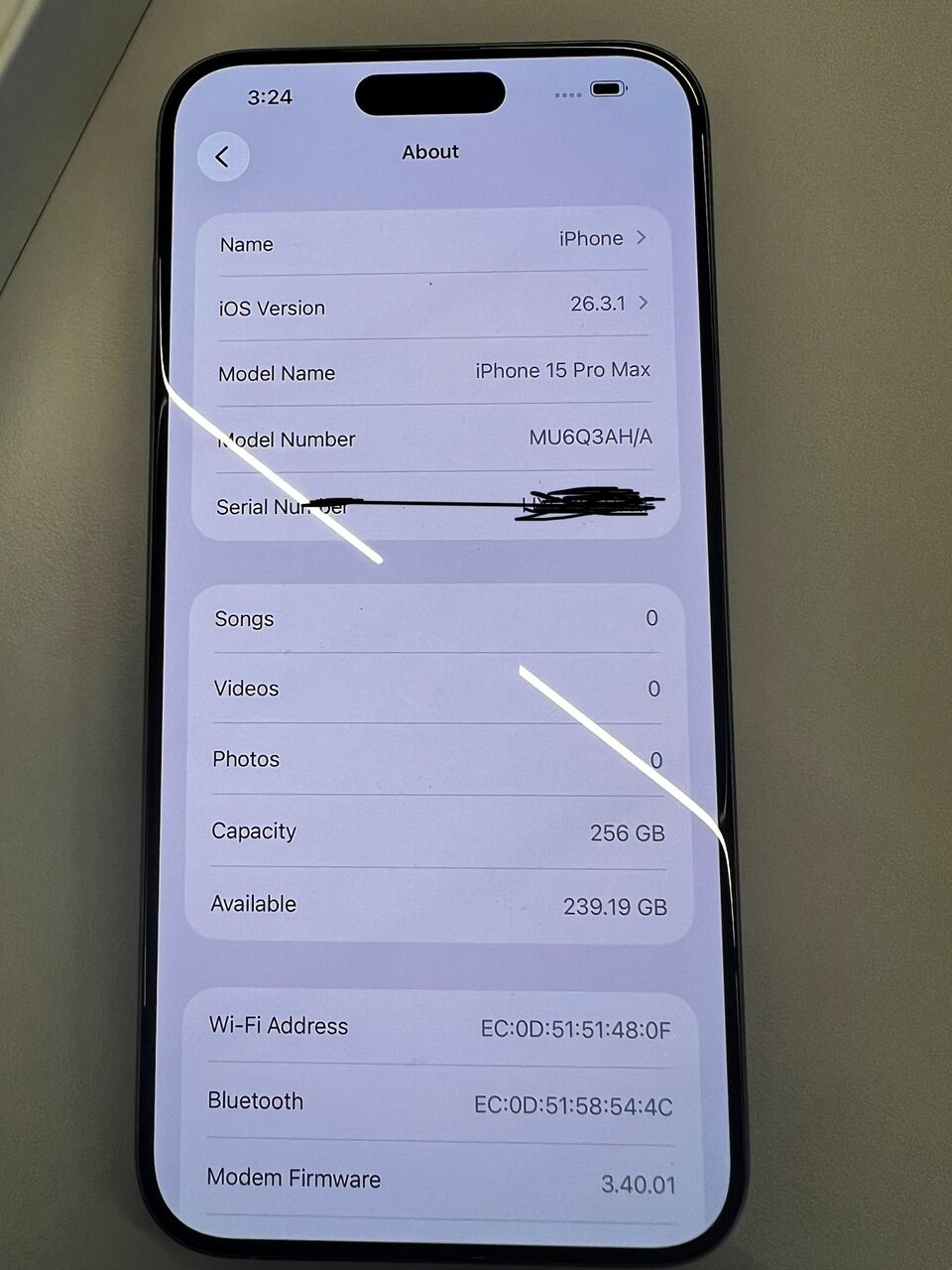 Al Malaz, Mobile Phones, SAR 2750,  SAR 2750, Iphone 15 Pro Max 256gb, BH 91%, Used Like New Scratch Less Along With Cover
