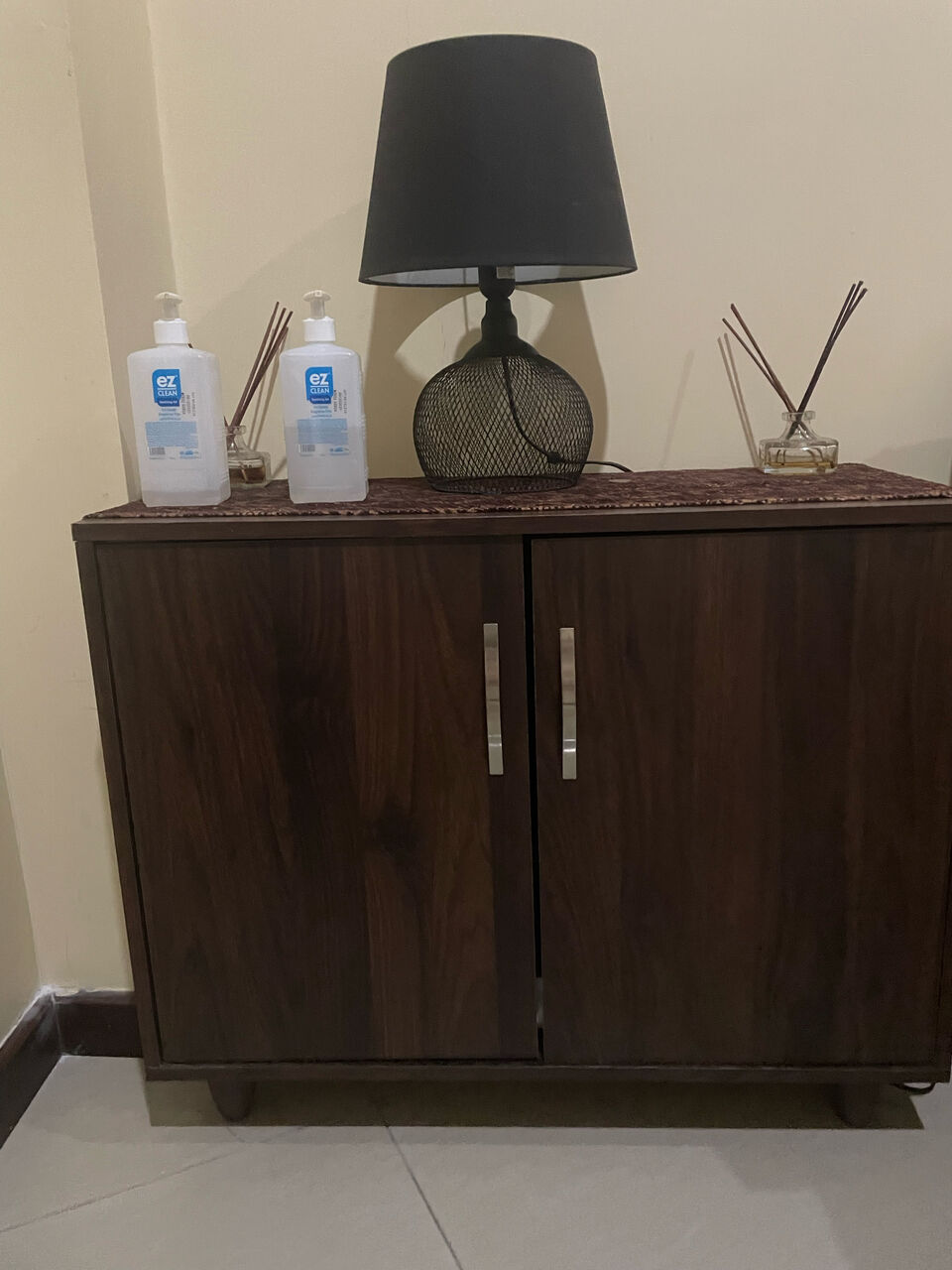 Khobar, Furniture, SAR 250,  Dark Wood Shoe Cabinet