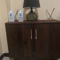SAR 250,  Dark Wood Shoe Cabinet