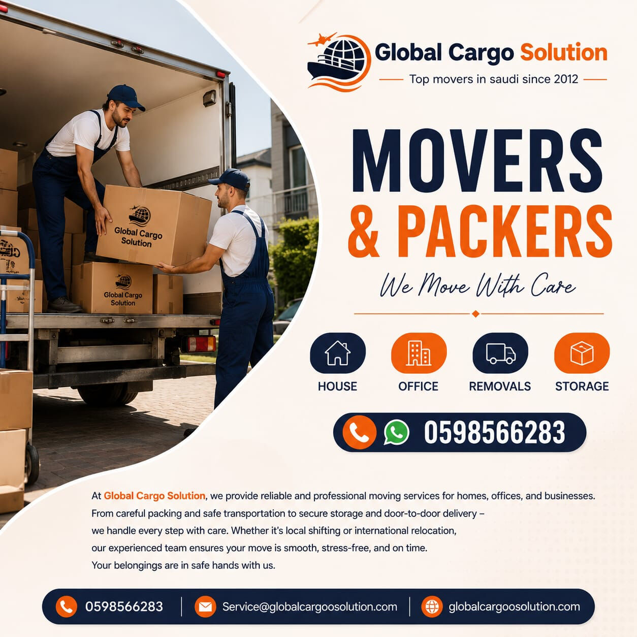 Riyadh, Household, Shifting Furniture Service∆ Door To Door Cargo In All KSA & All World 0598566283