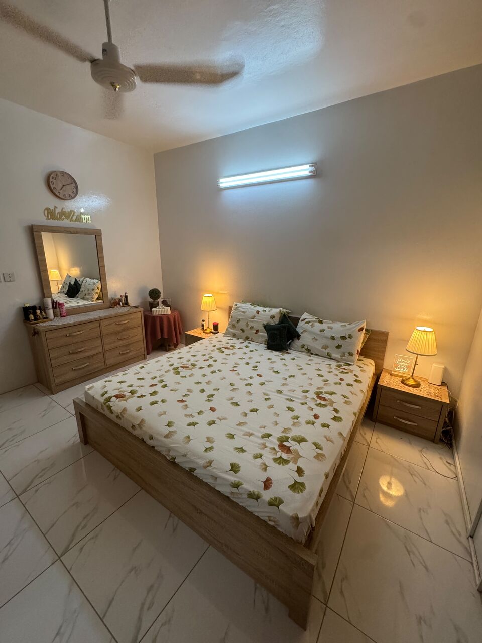 Riyadh, Furniture, SAR 1500,  Homebox Bedroom Set Including 2 Side Tables , Dresser And 4 Door Cupboard