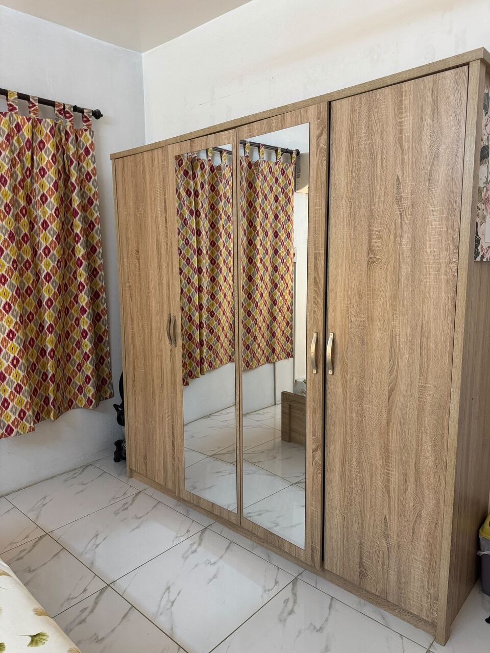 Riyadh, Furniture, SAR 1500,  Homebox Bedroom Set Including 2 Side Tables , Dresser And 4 Door Cupboard